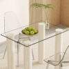 ONLY Separate Glass Tabletop.24*36 inch Rectangular heat-resistant Transparent Tempered Glass Tabletop.Suitable for various occasions such as kitchens and restaurants.Transparent GLASS,24*36*0.31inch.