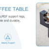 The detachable double-decker coffee table, the stylish design is more precious, and the detachable design can make the use of space more flexible and suitable for various scenes.