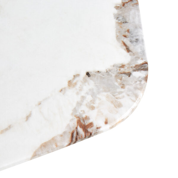 00afebba9a4646d8afb0ecbc52390b95_20230613_3164a3a975ed3c7741cbefa2f43d0386 Large rectangular imitation marble dining table, 6-8 seats, 0.39 "black artificial marble countertop, smooth chrome legs, Sleek Chrome Legs. Perfect for Kitchen, Dining, Living, Meeting, Banquet 1537