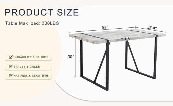 00b1351ec317443687799965c7b93e19_1416339d05e136dce7f77a4e4c1d9854 A minimalist retro rectangular dining table with a specially textured top and black metal legs.Contemporary Minimalist MDF Gray Textured Tabletop.Able To Give People A Visual Beauty With Rules.