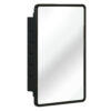 Black 16x24 inch  Metal Framed Wall mount or Recessed Mirror Cabinet