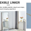 Fourth generation solid wood frame long mirror, dressing mirror, bedroom foyer, decorative mirror, clothing store, floor to ceiling mirror, wall mounted. 71 "* 31.4"