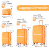 Luggage Sets 4 Piece(14/20/24/28) PP Lightweight & Durable Expandable suitcase