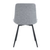 Comfortable Linen-Cotton Dining Chair Set - Six Pieces in Light Gray.Integrated Seat and Backrest,Linen-Cotton Material,Curved Widened Cushion Design For More Comfort.