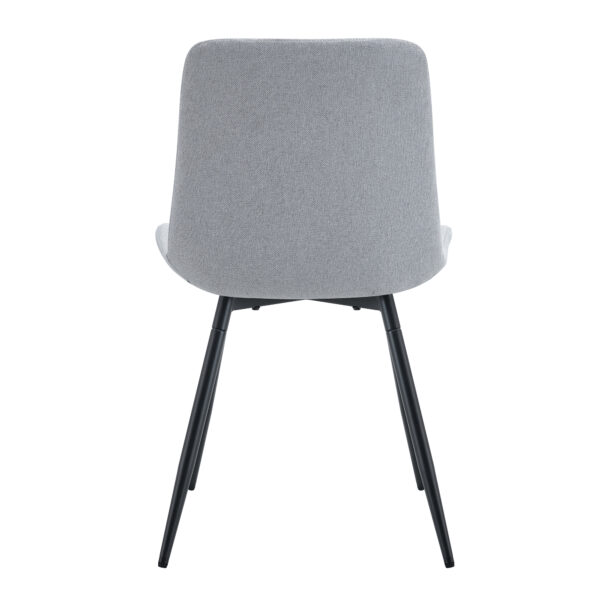 02a88ca99f924c3e8787c844563b8b62_cca2bedb64b1264d1620663a693d29a1 Comfortable Linen-Cotton Dining Chair Set - Six Pieces in Light Gray.Integrated Seat and Backrest,Linen-Cotton Material,Curved Widened Cushion Design For More Comfort.