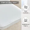 Modern minimalist dining chairs, office chairs. 4-piece set of white PU seats with silver metal legs. Suitable for restaurants, living rooms, and offices. C-008
