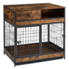 Furniture Dog Cage Crate with Double Doors ,Rustic Brown,31.5"WX22.64"DX30.59"H