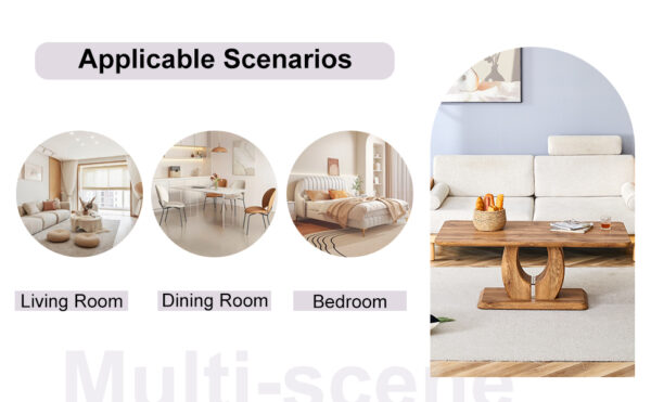 04aaaf8e5e4b4786af0cce1db8026645_4ef5f3ed90bb8b7c42479b9a4be6a07b Modern Minimalist Wood-Tone MDF Coffee Table Set (Square + Rectangular)Wood color,MDF coffee table,wood-colored textured decal,side table.