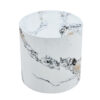 The cylindrical table with its patterned design can be easily integrated into a variety of interior styles, from coffee tables to small dining tables, workbenches or makeshift writing desks.