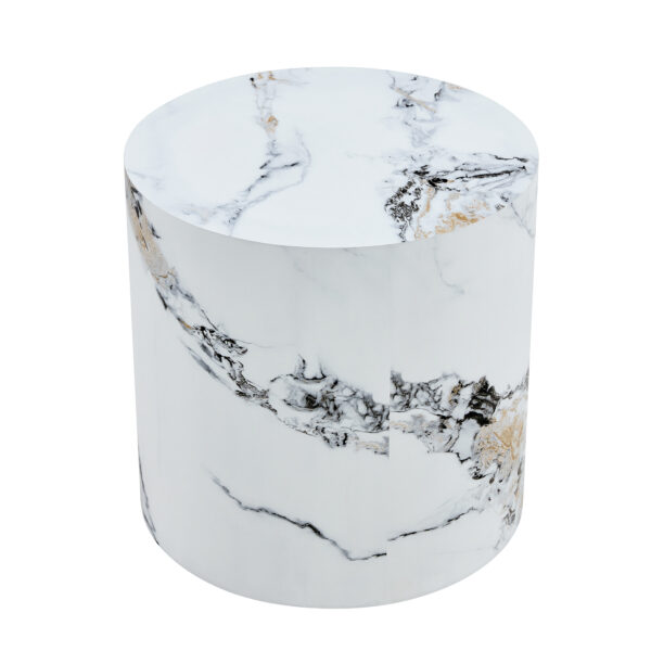 04ab5bbffe654183899acc546ed7198d_4dfd5369fb3c84ab6c0fa1bb96350ee7 The cylindrical table with its patterned design can be easily integrated into a variety of interior styles, from coffee tables to small dining tables, workbenches or makeshift writing desks.