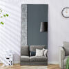Fourth generation solid wood frame long mirror, dressing mirror, bedroom foyer, decorative mirror, clothing store, floor to ceiling mirror, wall mounted. 71 "* 31.4"
