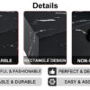 15.7*15.7*15.7 Inch Black Marble Texture MDF Coffee Table - Luxurious Design, Perfect Living Room Accent.Cube fashion texture design coffee table, suitable for various situations and scenes.