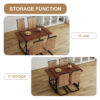 Table and chair set. A minimalist retro rectangular dining table with a specially textured top and black metal legs, paired with 4 soft chairs and black metal legs, showcases a beautiful home style.