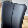 Modern Black PU Chair Set - Four Pieces, The backrest has a vertical and smooth line design.Suitable for placement in kitchen, living rooms, and other venues.W1151116744