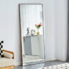 Fourth generation solid wood frame long mirror, dressing mirror, bedroom foyer, decorative mirror, clothing store, floor to ceiling mirror, wall mounted. 71 "* 31.4"