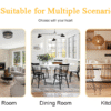 Extended Seat Cushion PU Dining Chair Set - Four Pieces.Smooth line design,Integral metal leg structure,Can integrate well into various modern home decoration styles.Gray and Brown Splicing Colors.