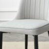 Table and chair set, round table with white marble pattern, gold MDF table legs, soft and comfortable dining chair, suitable for kitchen and living room