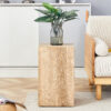 Elevate your living space with this modern MDF coffee table that showcases smooth, light wood color texture patterns. It is characterized by stylish design.12*12*19.6,W1151P188001
