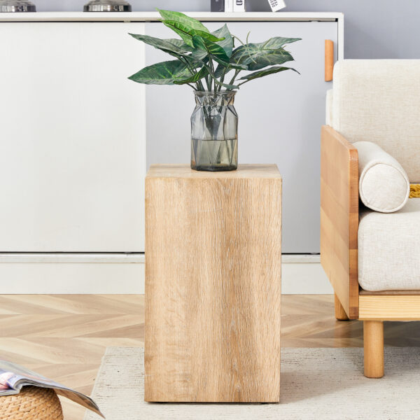 09db28b4879d43659a89d8b32e96379c_0795e03698b015e20881c371bc48da2d Elevate your living space with this modern MDF coffee table that showcases smooth, light wood color texture patterns. It is characterized by stylish design.12*12*19.6,W1151P188001