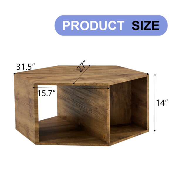 09fee50725504242a30ec05c1b787862_648697e6dd2e338278b3b6d3a3b14771 Hexagonal MDF coffee table, characteristic pattern stickers, multi-hole design to give more storage space, simple and convenient design makes it suitable for all kinds of style scenes.