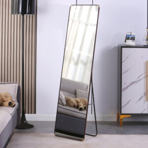The 4th generation floor standing full-length mirror. wall mirror, bathroom makeup mirror, bedroom foyer, clothing store, wall mounted. 60 "* 16.5"