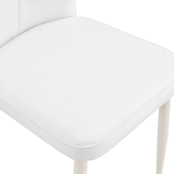 0abaaf0a961c44679c556b756f42f948_9f89455a44b1efdbfa2bb98e31c8eeea Table and chair set.Hourglass-Shaped Stable Small Round Table -31.9" * 31.9" with 2 Cream-Style dining chairs with a vertical line design on backrest.Adding a warm atmosphere to your family.