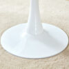 Table and chair set.Hourglass-Shaped Stable Small Round Table -31.9" * 31.9" with 2 Cream-Style dining chairs with a vertical line design on backrest.Adding a warm atmosphere to your family.