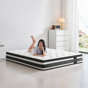12 Inch  Full Size Breathable Cool Oeko-Tex100 Cover Memory Foam Individual Pocket Spring Hybrid Mattress