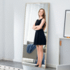 Fourth generation solid wood frame long mirror, dressing mirror, bedroom foyer, decorative mirror, clothing store, floor to ceiling mirror, wall mounted. 71 "* 31.4"