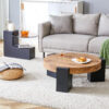 The detachable double-decker coffee table, the stylish design is more precious, and the detachable design can make the use of space more flexible and suitable for various scenes.