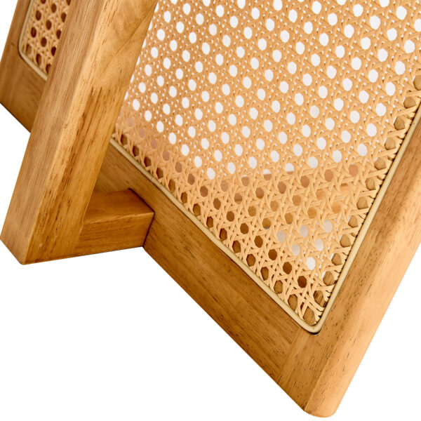 Chinese style log wind Imitation rattan tea table rectangular solid wood coffee  table small family living room tea table