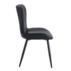 The Black Minimalist Ergonomic Dining Chair Comes In A Pack of 4, With A Comfortable Design Of Extended And Curved Seat Cushions, Unlocking A Comfortable And Minimalist New Sitting Posture.