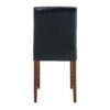 Two black PU dining chairs, simple and versatile, comfortable and accompanied. The exquisite and multifunctional dining chair has opened up a comfortable new experience. (2-piece set)