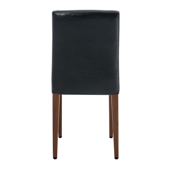 0d98d9271ab54147ad903fbf2a241959_00db9979faedca722c56549c11f180b4 Two black PU dining chairs, simple and versatile, comfortable and accompanied. The exquisite and multifunctional dining chair has opened up a comfortable new experience. (2-piece set)