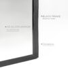 24x36 Inch Black Metal Framed Arched Bathrrom Mirror for Wall.(W2203134097)