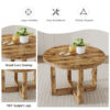 A modern and practical circular dining table. Made of MDF tabletop and wooden MDF table legs. 6-piece technology cloth high backrest cushion side chair, C-shaped tube black metal legs. CT-403   C-1162