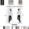 The 4st generation of floor mounted full length mirrors. Aluminum alloy metal frame arched wall mirror, bathroom makeup mirror, bedroom porch, clothing store, wall mounted.Black 59.8 "*16.5"W115112560