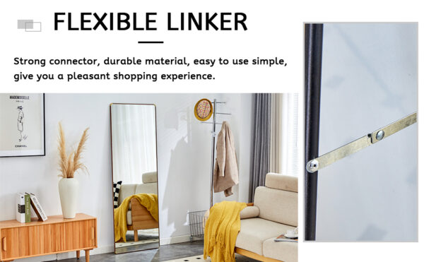 The 4th generation floor standing full-length mirror. wall mirror, bathroom makeup mirror, bedroom foyer, clothing store, wall mounted.    65 "* 23.2"