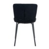 Luxury Minimalist Chairs - A set of 4 high quality dining chairs with black metal legs. The integral metal leg structure is suitable for various interior decoration styles.