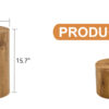 The cylindrical table with its patterned design can be easily integrated into a variety of interior styles, from coffee tables to small dining tables, workbenches or makeshift writing desks.