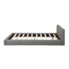 [Stylish Gray Upholstered Bed] - The Ideal Choice for Your Bedroom, Full