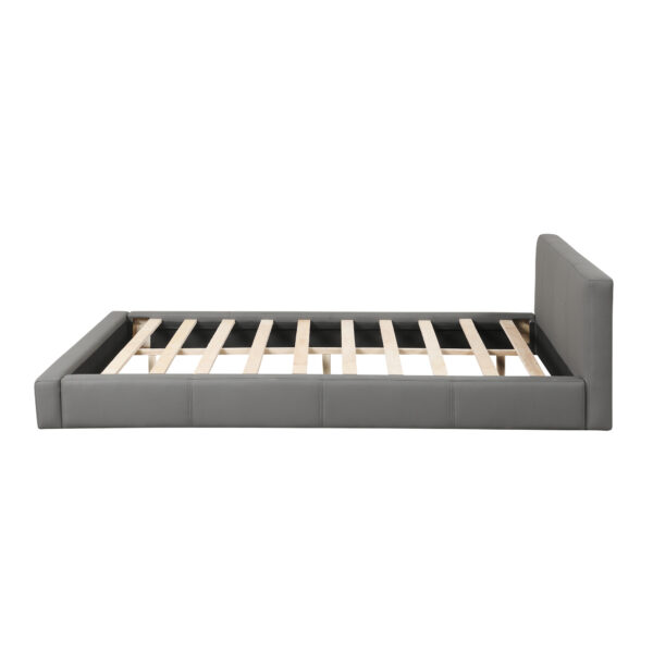 [Stylish Gray Upholstered Bed] - The Ideal Choice for Your Bedroom, Full