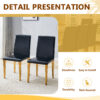 Table and chair set.71 * 35.4 inch rectangular dining table.Tempered Glass Tabletop,Golden 7-shaped Metal Table Legs.Paried With 8 Black PU dining chairs, Golden Metal Legs.Simple and versatile.