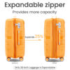 Luggage Sets 4 Piece(14/20/24/28) PP Lightweight & Durable Expandable suitcase