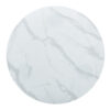 Round white dining table, artificial marble glass stickers, golden MDF legs, kitchen dining table, living room dining table 40 "* 40" * 29.4 "F-X03