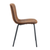 Luxury Minimalist Chairs - A set of 4 high quality dining chairs with black metal legs. The integral metal leg structure is suitable for various interior decoration styles.