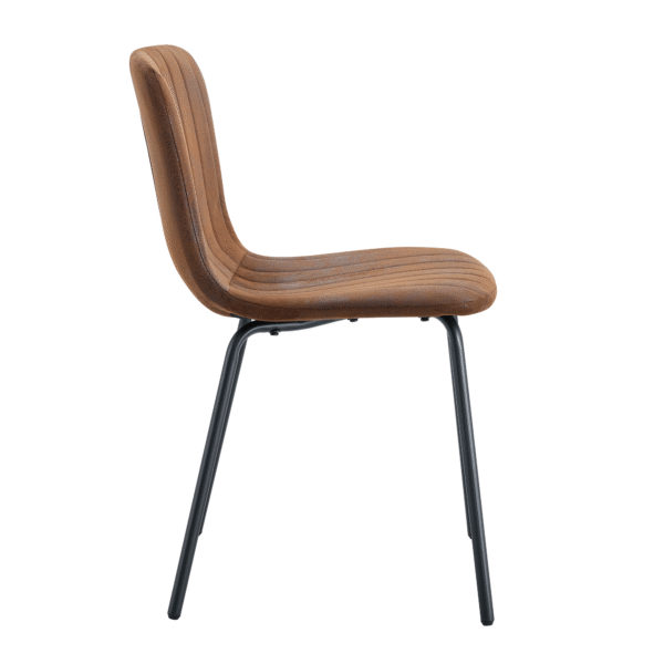 13bcb41e7f614976849654b1e1c99c21_70562d3f3930620ed37bae3e5203878b Luxury Minimalist Chairs - A set of 4 high quality dining chairs with black metal legs. The integral metal leg structure is suitable for various interior decoration styles.