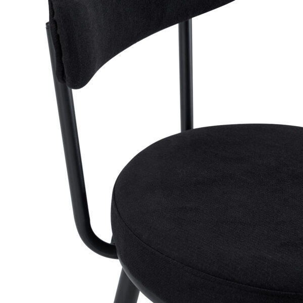 13ce8be4e5644edb8d042a092a1b2b15_f83199a34e890ff96f9111e2b05c4382 Fashionable and Comfortable - Two Sets of Ergonomic High Legged Bar Chairs, With Black Breathable Fabric Cushions And a Total Height of 35.5 Inches.Pack two in one box.