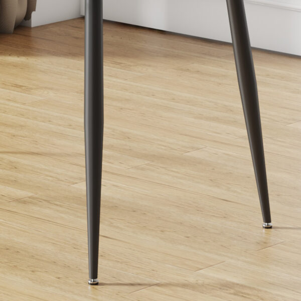 13d57c62330647a0b73e0b0e0225ead1_20240319_b44c2c82a5a91c31e63b43bfc43f6394 Modern rectangular glass dining table, suitable for 4-6 people, equipped with tempered glass tabletop and black metal legs, writing desk, suitable for kitchen, dining room, and living room.W1151S00805