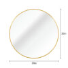 Gold 30 Inch Metal Round Bathroom Mirror